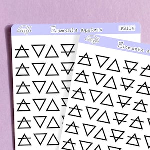 Element Symbolen Planner Stickers, Elementen Stickers, Alchemie Symbolen Stickers, Astrologie Planner Sticker, Astro Witch Journal Stickers