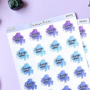 Change Altar Stickers, Witch Planner Sticker, Pagan Stickers for Planner, Wiccan Stickers, Witchcraft Stickers, Witchy Sticker, Bujo Sticker