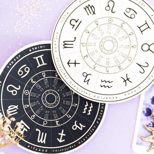 Astrology Wheel Planner Sticker Zodiac Sticker Divination Etsy