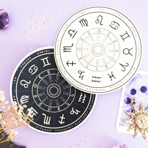 Astrology Wheel Planner Sticker Zodiac Sticker, Divination Witch Planner Sticker Astrology Planner Sticker