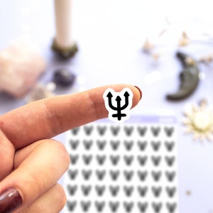 Neptunus Symbool Icon Stickers, Astrologie Symbool Stickers, Astrologie Stickers, Astrologische Planner Stickers, Horoscoop, Planeten, Planetaire