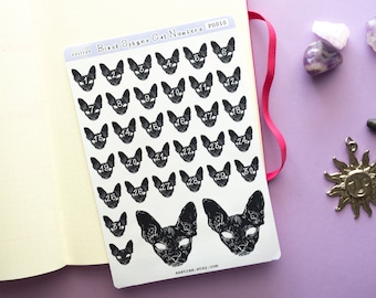 labels tags hairless sphynx cat stickers envelope seals