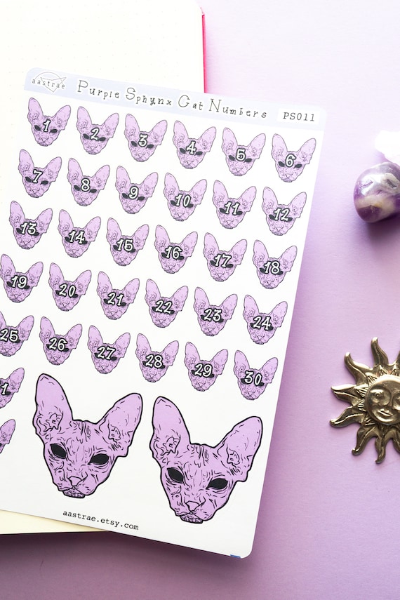 labels tags hairless sphynx cat stickers envelope seals