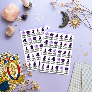 Halloween Countdown Stickers, Countdown to Halloween Stickers Sheet, Halloween Planner Stickers, Halloween Bujo Stickers, Halloween Journal image 6