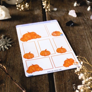 Pumpkin Halloween Planner Sticker Box, Fall Planner Stickers Witch ...