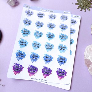 Clean Altar Stickers, Functional Planner Stickers for Witches, Witch ...