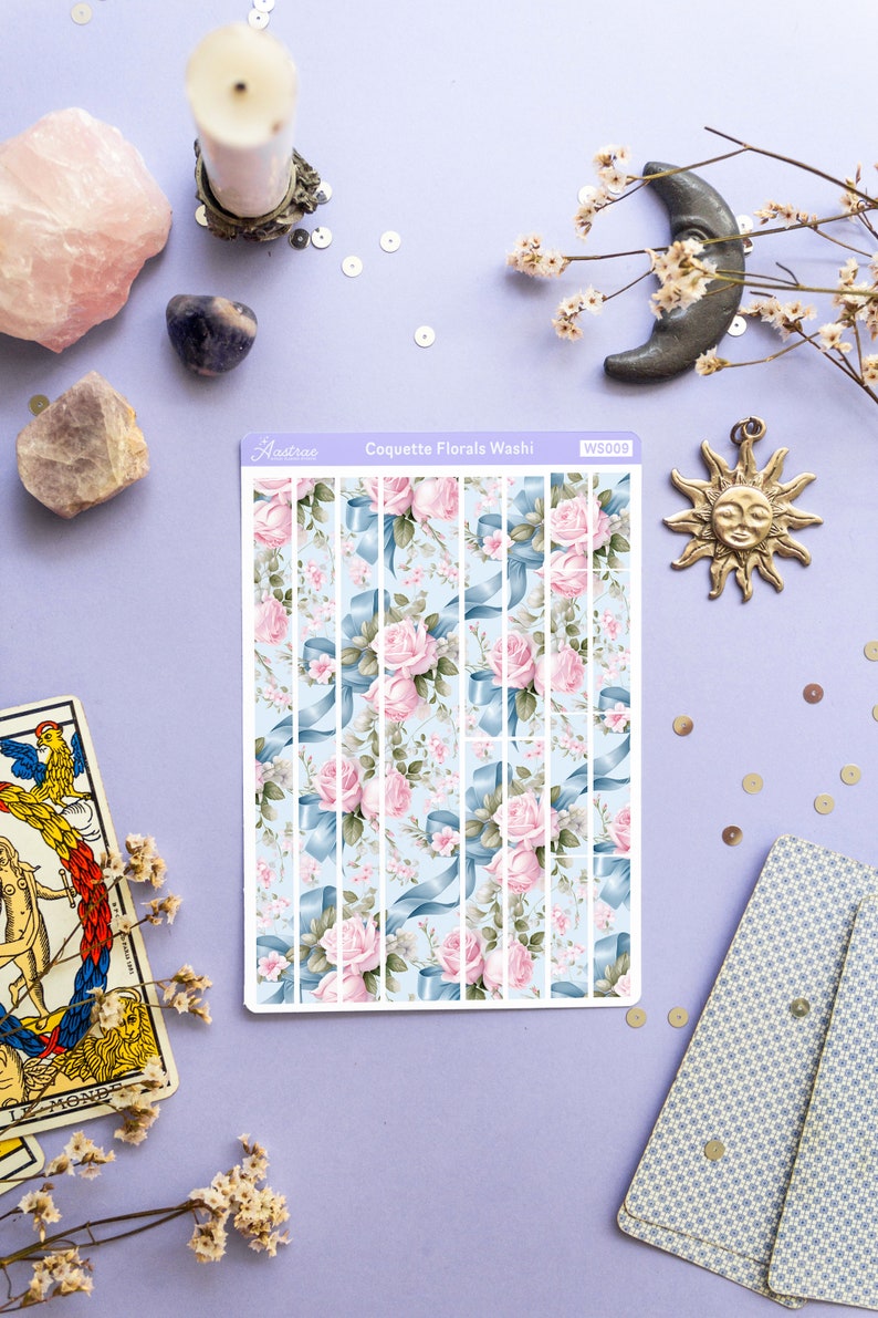Coquette Washi Tape Sticker Sheet, Coquette Aesthetic Decorative ...