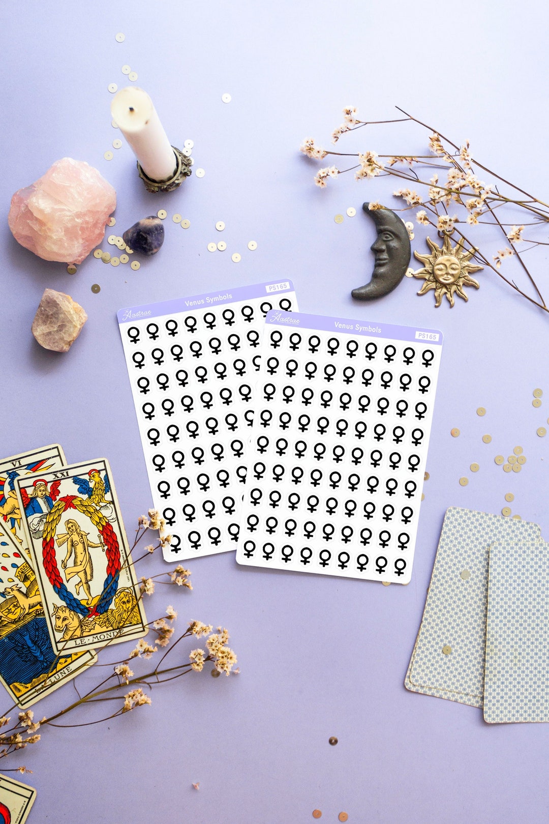 Venus Symbol Icon Stickers, Horoscope Planner, Astrology Symbol ...