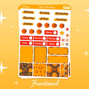 Litha Planner Stickers, Pagan Stickers for Planner, Summer Planner Stickers, Wicca Journal, Wiccan Stickers, Pagan Planner Stickers, BoS Functional