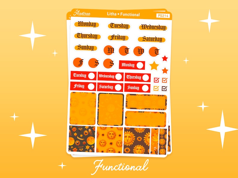 Litha Planner Stickers, Pagan Stickers for Planner, Summer Planner Stickers, Wicca Journal, Wiccan Stickers, Pagan Planner Stickers, BoS Functional