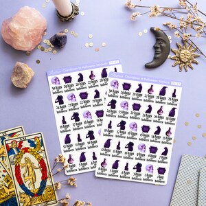 Halloween Countdown Stickers, Countdown to Halloween Stickers Sheet, Halloween Planner Stickers, Halloween Bujo Stickers, Halloween Journal image 2