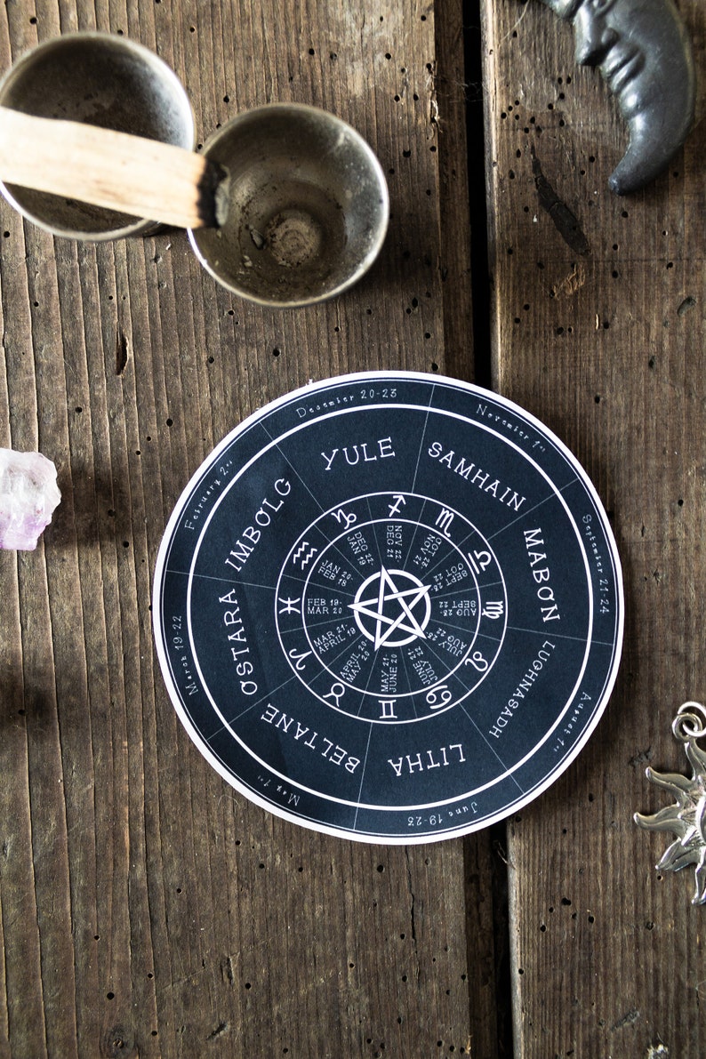 Wiccan Wheel of the Year Sticker Wicca Pagan Planner Sticker - Etsy Canada