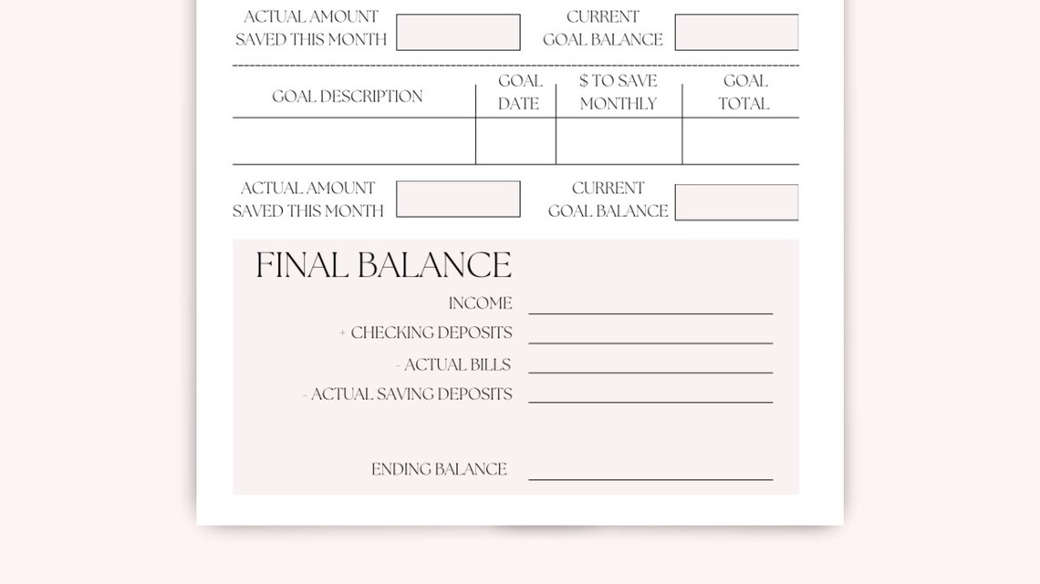 Printable Monthly Budget Organizer, Printable Monthly Organizer for ...