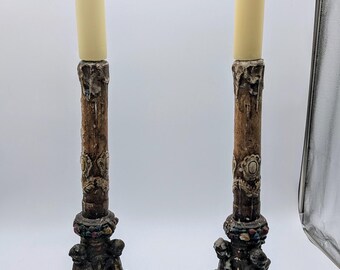 Vintage Architectural Salvage Cherub Candle Holder