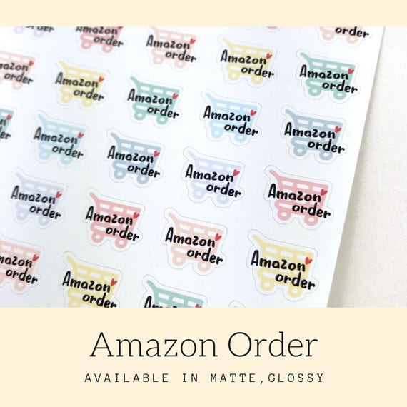 Shopping Sticker Amazon Sticker Planner Stickers Weekly Etsy