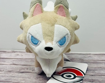 Pokemon Center Lycanroc Midday Form Dolls Plush 7" Official New US Seller