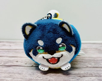 Nijisanji Kuroi Shiba Rolling Plush Keychain Small Japan Import US Seller