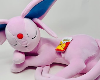 Pokemon Sleeping Espeon Big 18" Plush 2026 Official Jazwares New