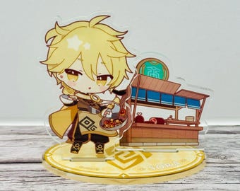 Genshin Impact Sweets Paradise Collaboration Aether Traveler Acrylic Stand Figure Rare Japan US Seller