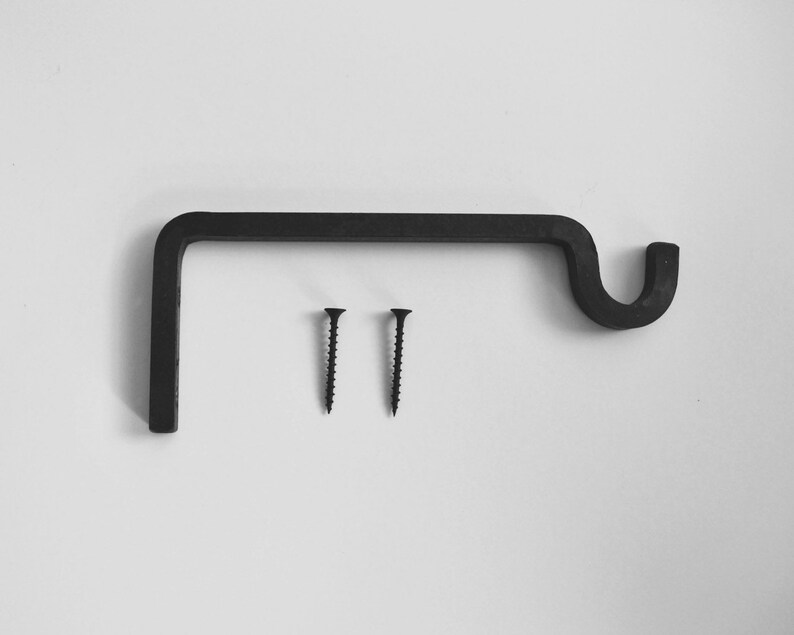 Modern Extended Long Iron Wall Hook For Hanging Plants Made In The Usa