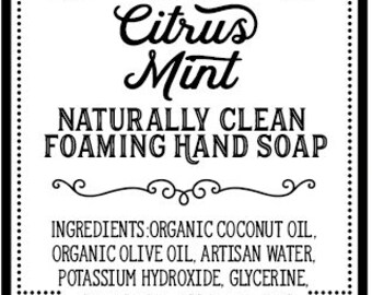 Organic Foaming Handsoap