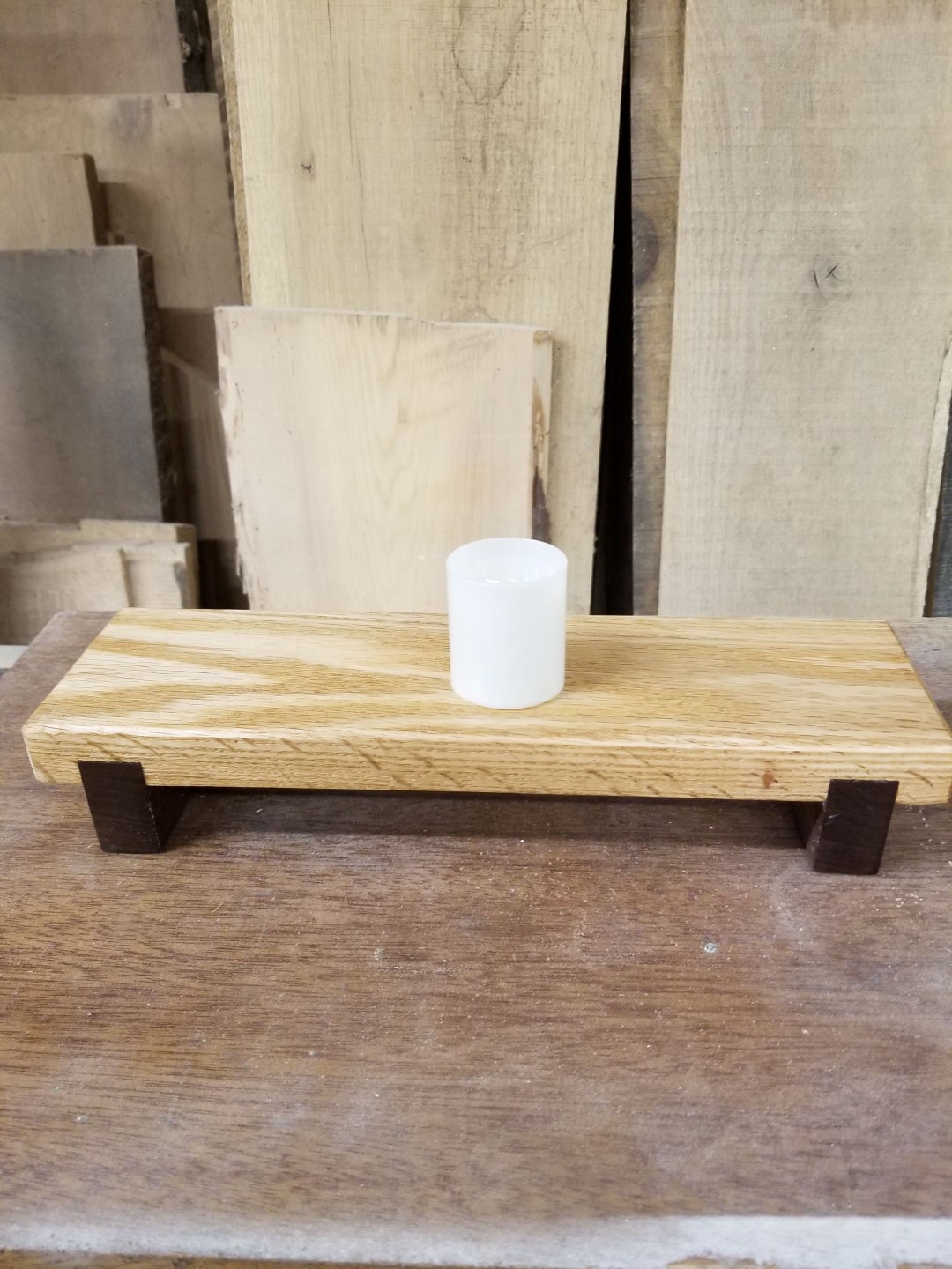Wood Riser Rectangle Platform Wood Trivet Wood Pedestal Wedding ...