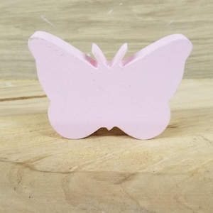 pink wood butterfly decoration