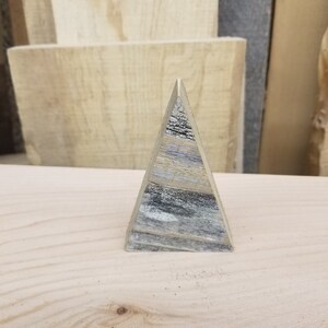 Christmas decoration reclaimed wood triangle modern design tree