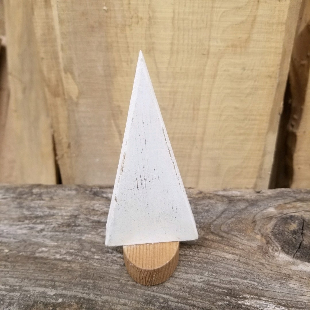 Modern Triangle Wood Christmas Tree Decoration - Etsy