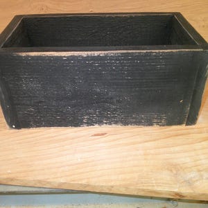 wood box rustic box wooden box black wood box display box farmhouse wood box
