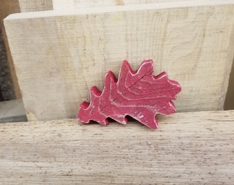 red oak leaf reclaimed wood