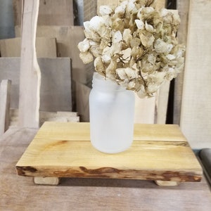 live edge wood riser wood platform wood pedestal wedding decoration riser plant riser candle riser  rustic farmhouse riser