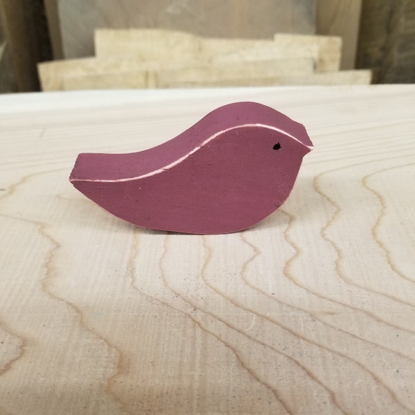 red bird wood bird simple bird spring decoration bird decoration