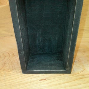 Wood Box Rustic Box Wooden Box Black Wood Box Display Box Farmhouse ...