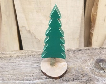 farmhouse evergreen wood tree christmas