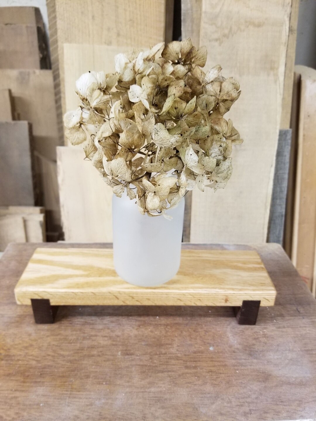 Wooden Riser Rectangle Wood Riser Hardwood Display Riser Shelf Table ...