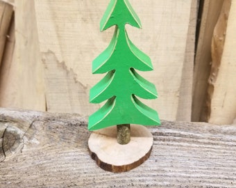 farmhouse wooden evergreen christmas tree