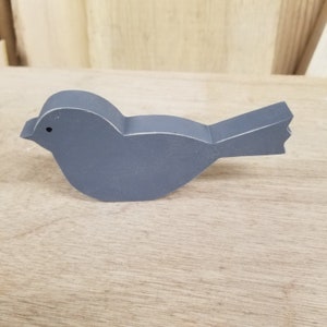 wood bird gray bird simple bird spring bird decoration