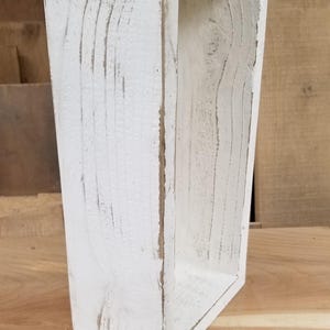 Wood Box Reclaimed Wood Box White Box Display Box Farmhouse Wooden Box ...