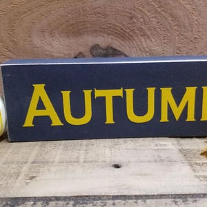 autumn wood sign fall sign farmhouse primitive wooden sign fall decoration wood sign