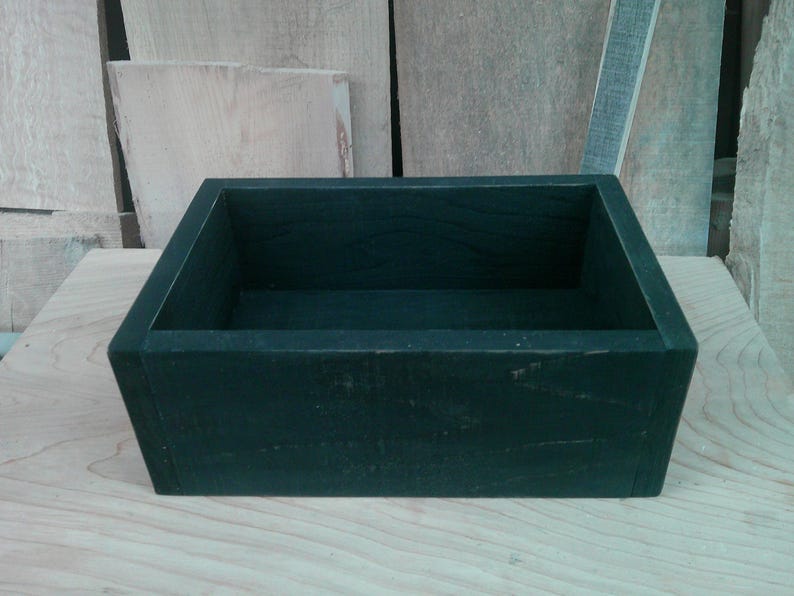 Wood Box Rustic Wooden Box Farmhouse Collection Box Display Box - Etsy