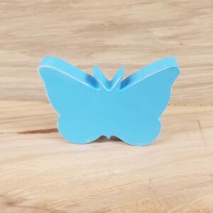 wooden butterfly light blue butterfly simple butterfly woodcut out butterfly decoration