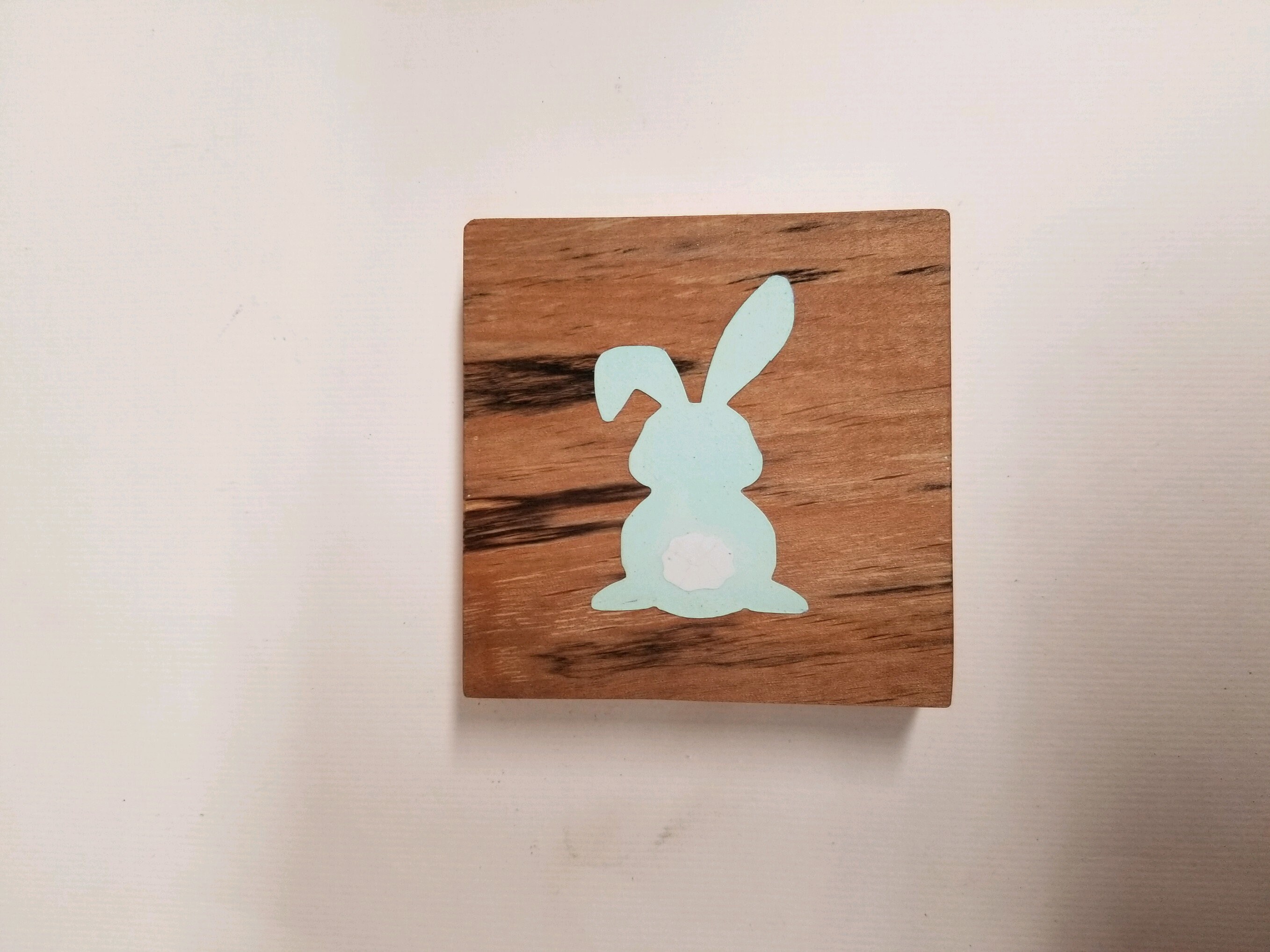 Farmhouse wood block bunny rabbit Etsy