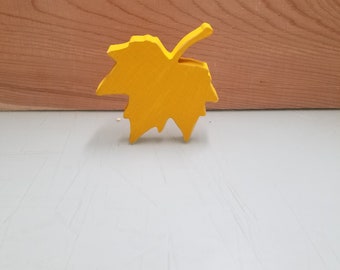 wood maple leaf yellow maple leaf decoration fall leaf decoration fall harvest leaf decoration