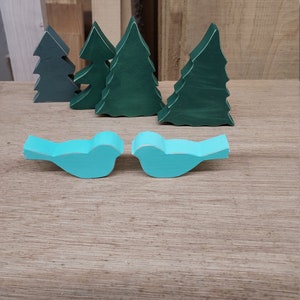 wood bird mint green bird simple bird mini bird spring bird primitive bird farmhouse bird
