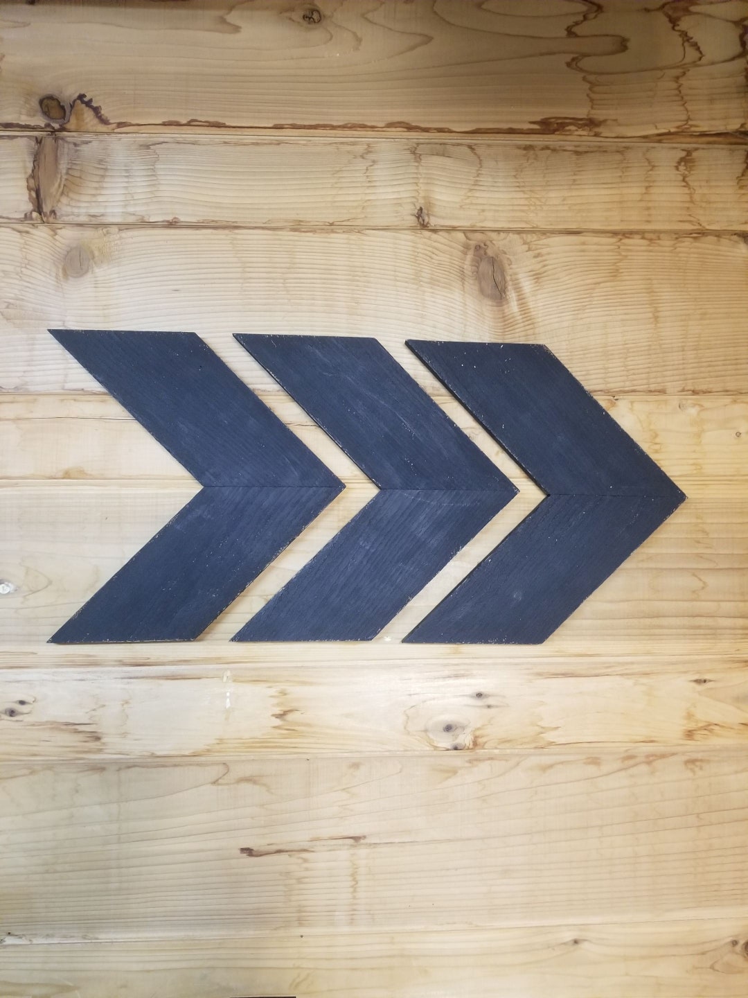 Left or Right Wooden Arrows Set Pf Three Wood Wall Decoration Wall Art