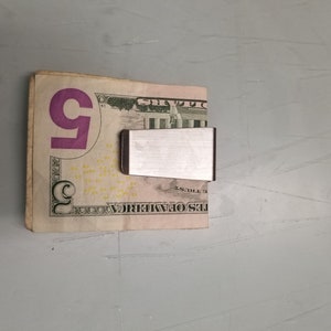 money clip metal money clip hardwood accent credit card clip