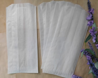 Gusseted Glassine Bags - Set Of 20 - Size Options Available