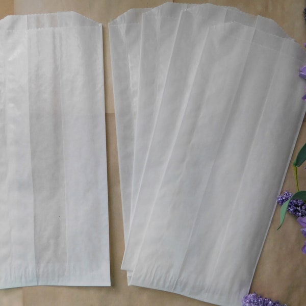 Gusseted Glassine Bags - Set Of 20 - Size Options Available