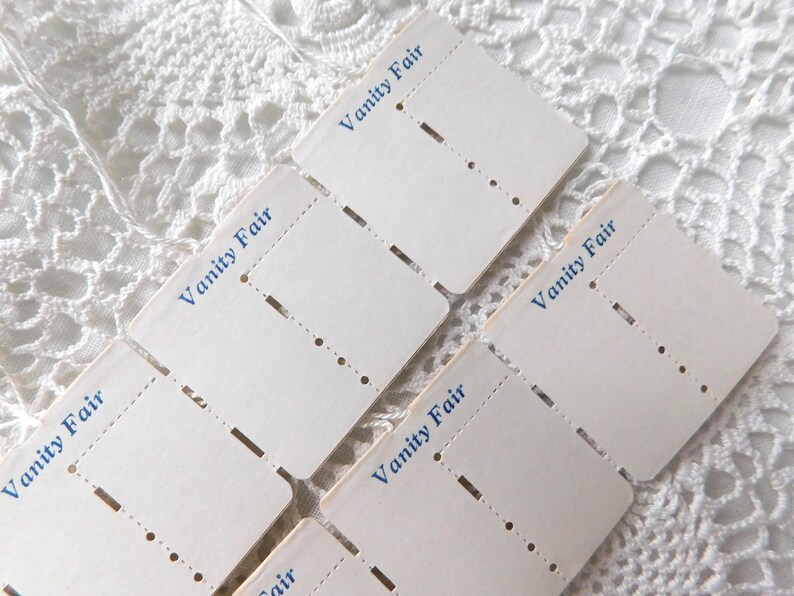Vintage Vanity Fair Stringed Retail Tags Set of 10 C4 Etsy